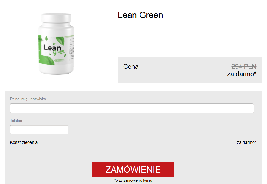 Lean Green Kapsułki Cena Poland