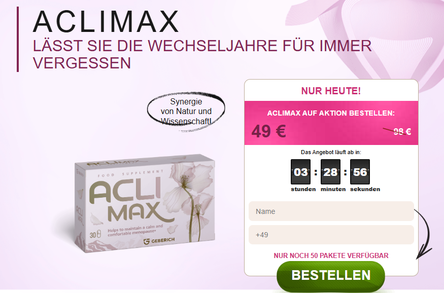 Aclimax Kapseln Germany