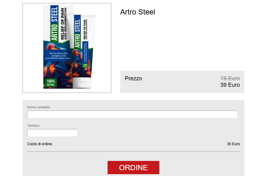 Artro Steel Gel Italy