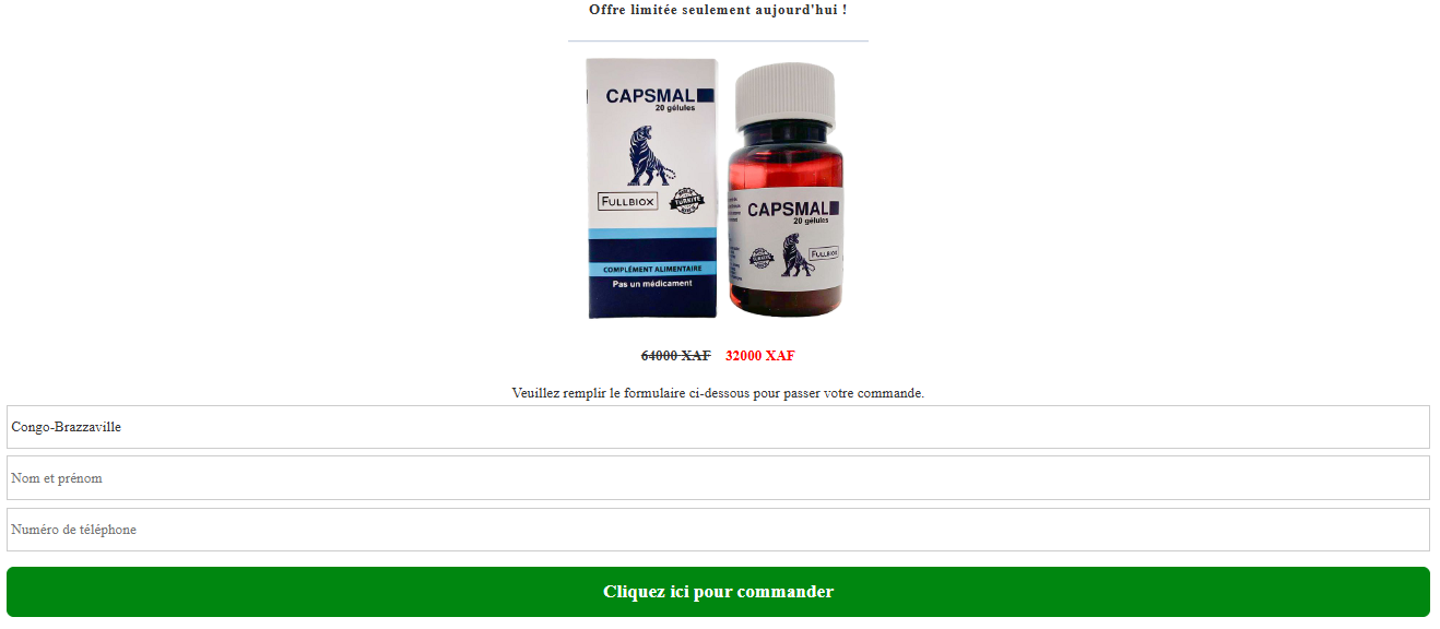 Capsmal Gélules Congo