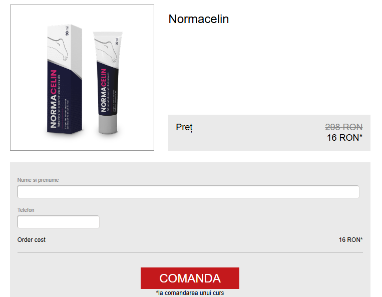 Normacelin cremă Romania