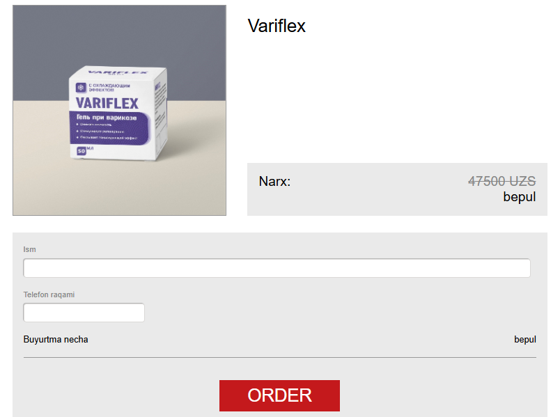 Variflex Krem Uzbekistan